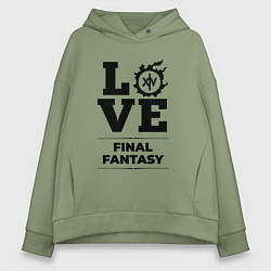 Женское худи оверсайз Final Fantasy love classic