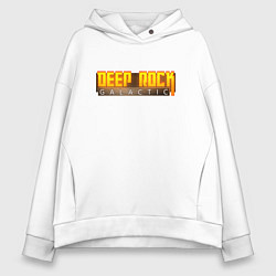 Женское худи оверсайз Deep Rock Galactic logo