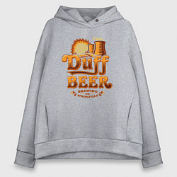 Женское худи оверсайз Duff beer brewing