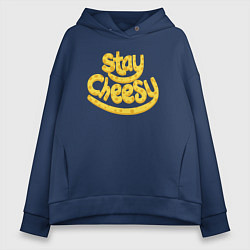 Женское худи оверсайз Stay cheesy