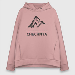 Толстовка оверсайз женская Чечня Россия, цвет: пыльно-розовый