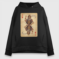 Женское худи оверсайз Fable III Сабин, валет буби