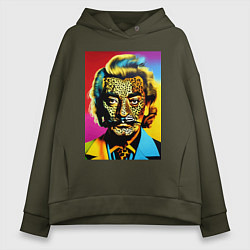 Женское худи оверсайз Леопард Сальвадор Дали - фантазия