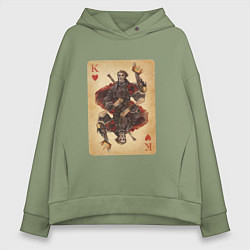 Женское худи оверсайз Fable III Герой Яснодола, король черви