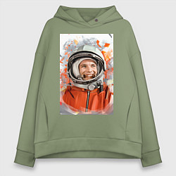 Женское худи оверсайз Гагарин арт