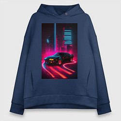 Женское худи оверсайз KITT auto - неон