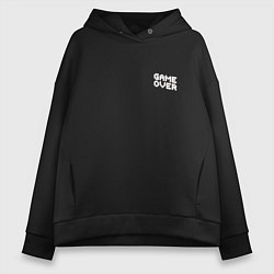 Женское худи оверсайз Воксельный Гейм овер - мини