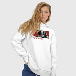 Толстовка оверсайз женская Гриффит Фемто, цвет: белый — фото 2