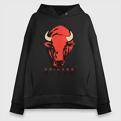 Женское худи оверсайз Chicago bull