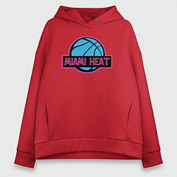 Женское худи оверсайз Miami Heat team