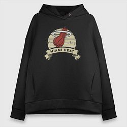 Женское худи оверсайз Heat logo