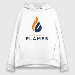 Женское худи оверсайз Copenhagen Flames лого