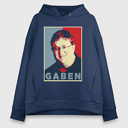 Толстовка оверсайз женская Gaben, цвет: тёмно-синий