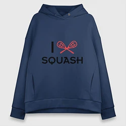 Женское худи оверсайз I Love Squash