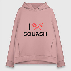 Женское худи оверсайз I Love Squash