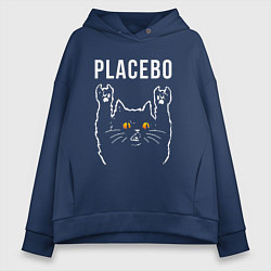 Женское худи оверсайз Placebo rock cat
