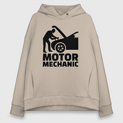 Женское худи оверсайз Motor mechanic