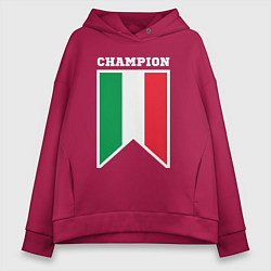 Женское худи оверсайз Италия чемпион