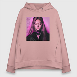 Женское худи оверсайз Blackpink Jennie аниме рисунок