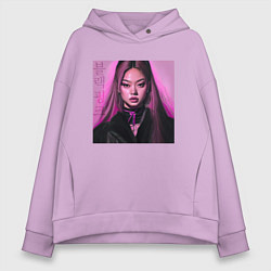 Женское худи оверсайз Blackpink Jennie аниме рисунок