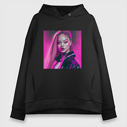 Женское худи оверсайз Blackpink Lisa аниме рисунок