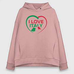 Женское худи оверсайз I love Italy