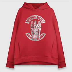 Женское худи оверсайз Плачущие ангелы