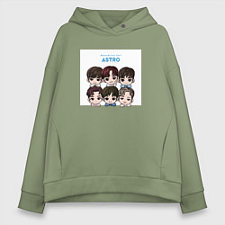 Женское худи оверсайз Чиби Астро