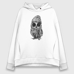 Женское худи оверсайз Сова на стиле