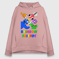 Женское худи оверсайз Rainbow Friends персонажи