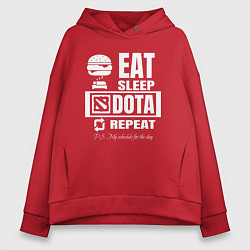 Женское худи оверсайз Дота 2 на повторе