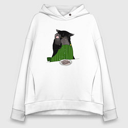 Женское худи оверсайз Кот повар