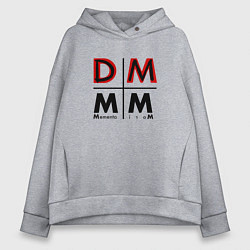 Толстовка оверсайз женская Depeche Mode - Memento Mori Logo DM, цвет: меланж