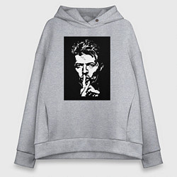 Женское худи оверсайз David Bowie - Silence