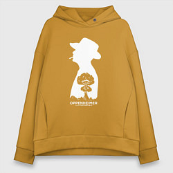 Женское худи оверсайз Оппенгеймер и гриб