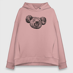 Женское худи оверсайз Коала морда