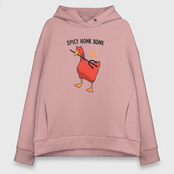 Женское худи оверсайз Spicy honk bonk - Untitled Goose Game