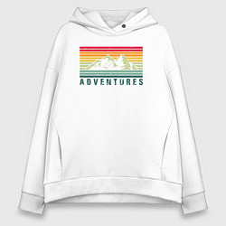 Женское худи оверсайз Adventures retro