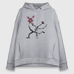 Женское худи оверсайз Мангл разобранная