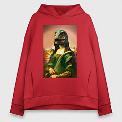 Женское худи оверсайз Mona Lisa rex - neural network