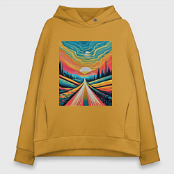 Женское худи оверсайз Дорога в даль