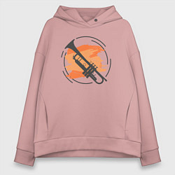 Женское худи оверсайз Jazz trumpet