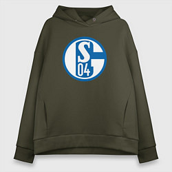 Женское худи оверсайз Schalke 04 fc club