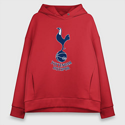 Толстовка оверсайз женская Tottenham Hotspur fc sport, цвет: красный