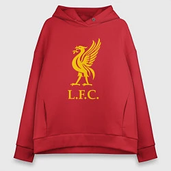 Толстовка оверсайз женская Liverpool sport fc, цвет: красный