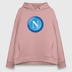 Толстовка оверсайз женская Napoli sport club, цвет: пыльно-розовый