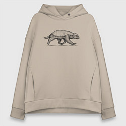 Женское худи оверсайз Медоед спешит