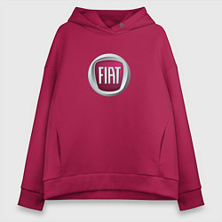 Толстовка оверсайз женская Fiat Italy, цвет: маджента