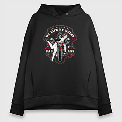 Женское худи оверсайз Original apparel my rules bad ass