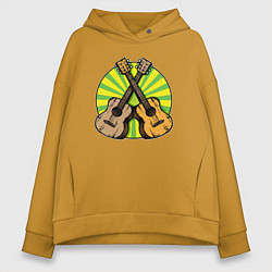 Женское худи оверсайз Две гитарки